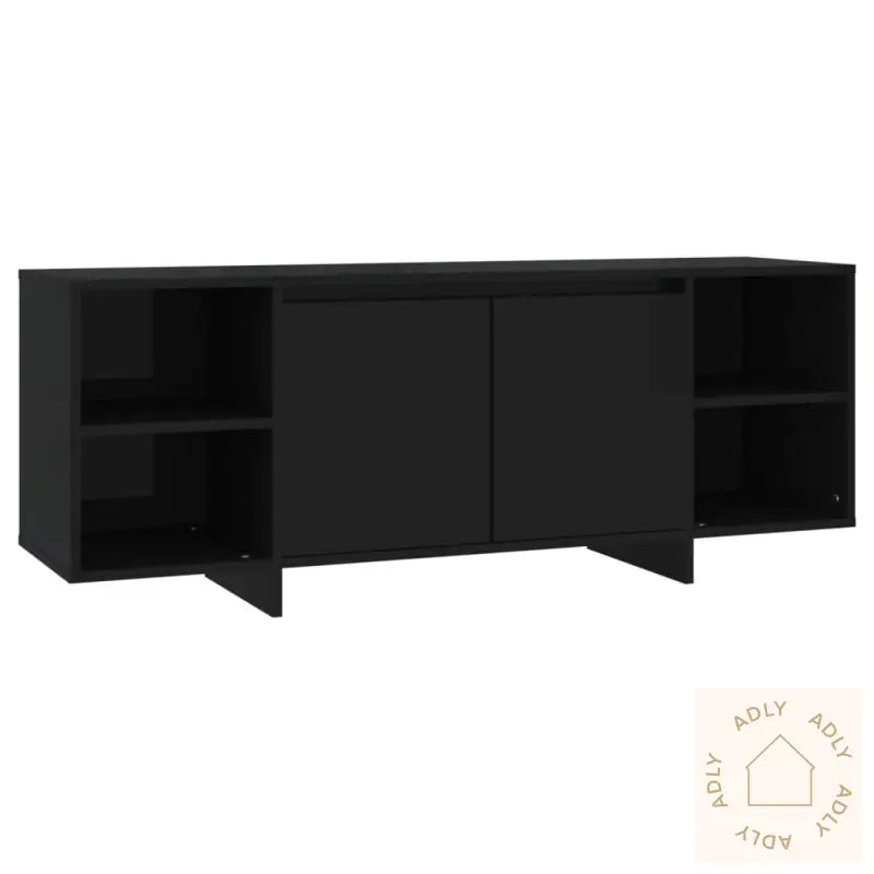 Tv-Benk Svart 130X35X50 Cm Konstruert Tre