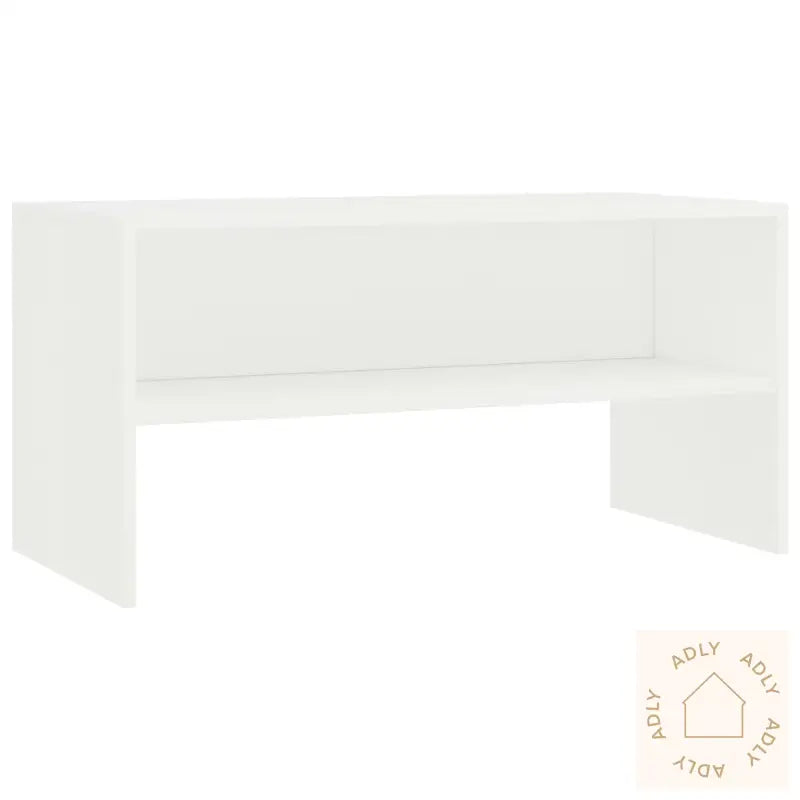 Tv-Benk Hvit 80X40X40 Cm Konstruert Tre