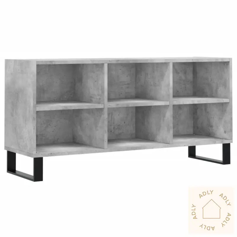 Tv-Benk Betonggrå 103,5X30X50 Cm Konstruert Tre