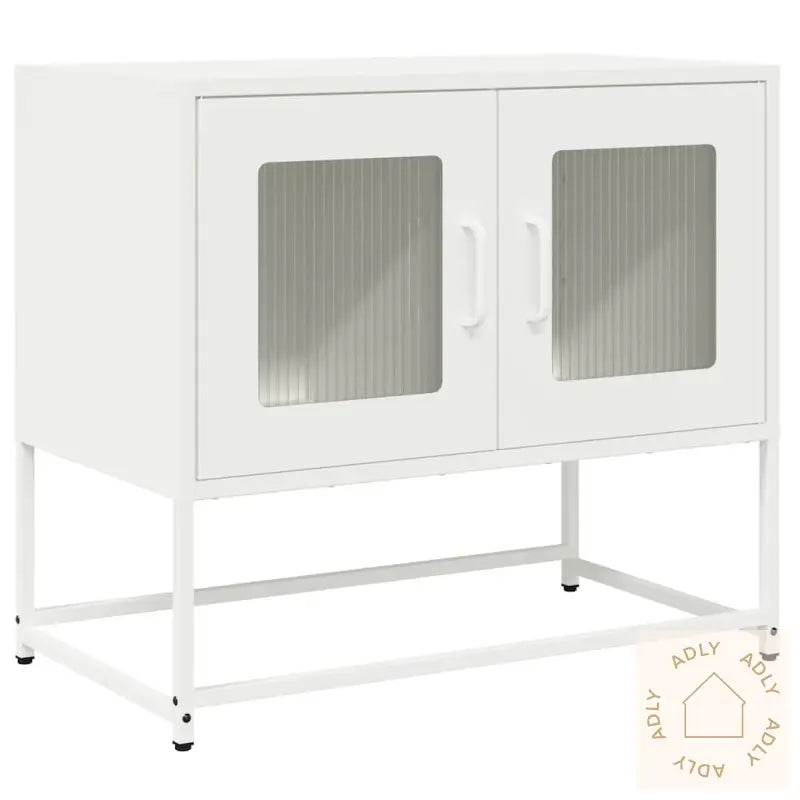 Tv-Skap Hvit 68X39X60,5 Cm Kaldvalset Stål