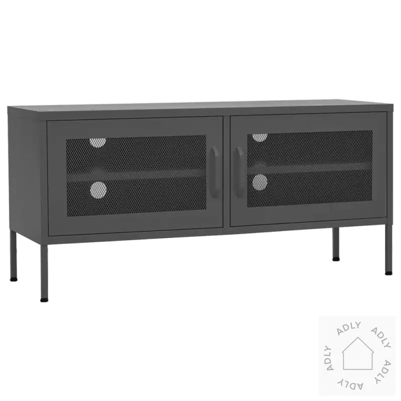 Tv-Benk Antrasitt 105X35X50 Cm Stål