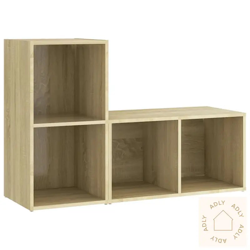 Tv-Benker 2 Stk Sonoma Eik 72X35X36,5 Cm Konstruert Tre