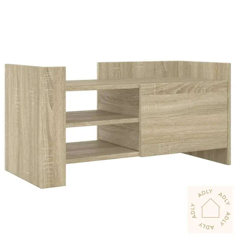 Tv-Benk Sonoma Eik 80X35X40 Cm Konstruert Tre