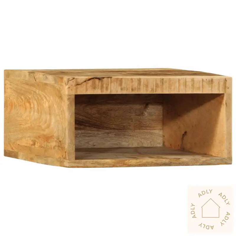 Veggmontert Tv-Benk 40X30X19 Cm Grovt Heltre Mangotre