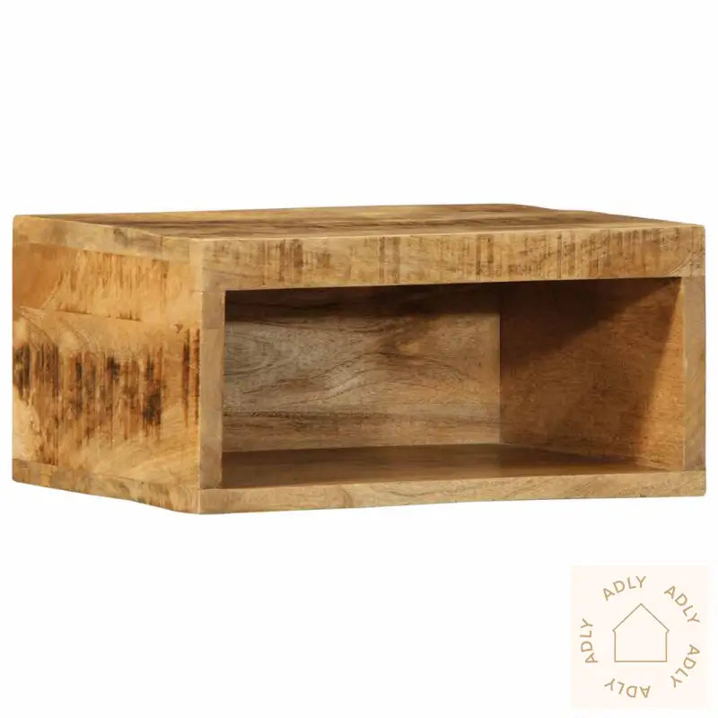 Veggmontert Tv-Benk 40X30X19 Cm Grovt Heltre Mangotre