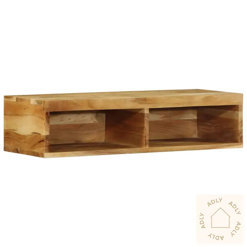 Veggmontert Tv-Benk 80X30X19 Cm Heltre Akasie