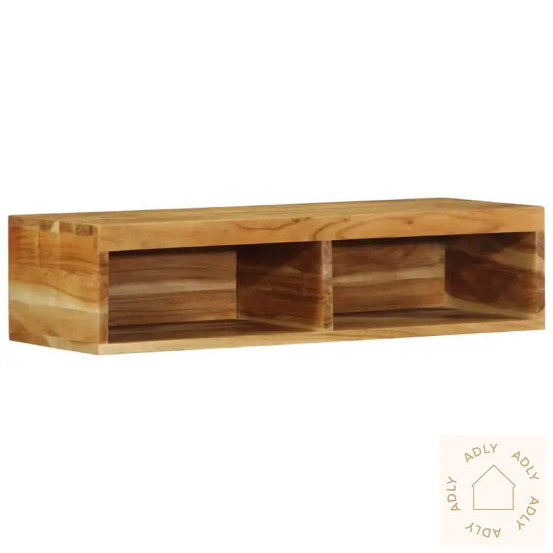 Veggmontert Tv-Benk 80X30X19 Cm Heltre Akasie