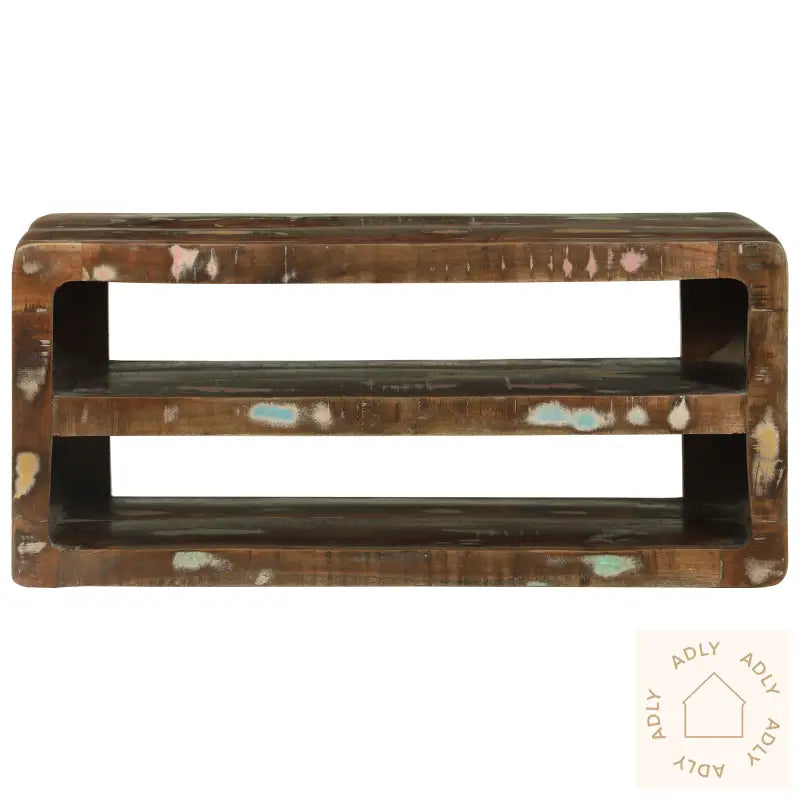 Tv-Skap 80X32X36 Cm Solid Tre Gjenbruk