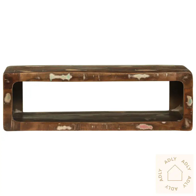 Tv-Skap Flerfarget 80X30X25 Cm Massivt Tre Gjenvunnet