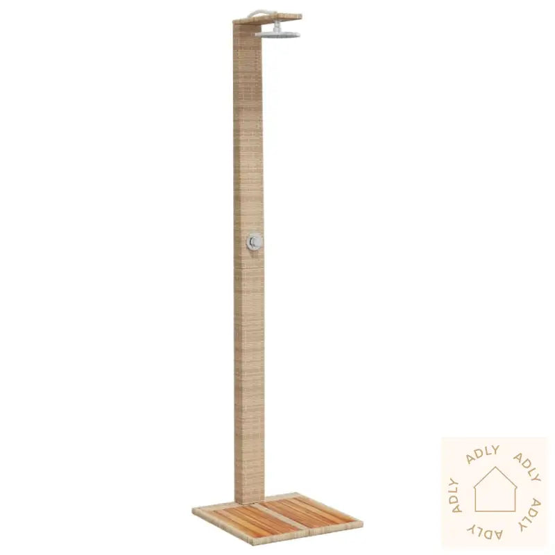 Utedusj Beige 50X55X224 Cm Polyrotting Og Akasie