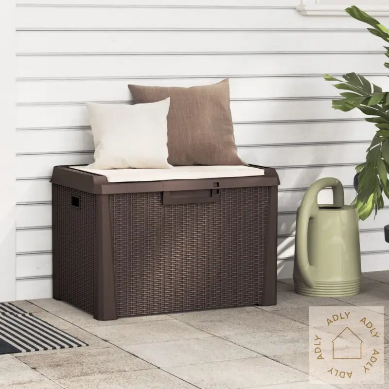 Putekasse Med Sittepute Brun 125 L Pp