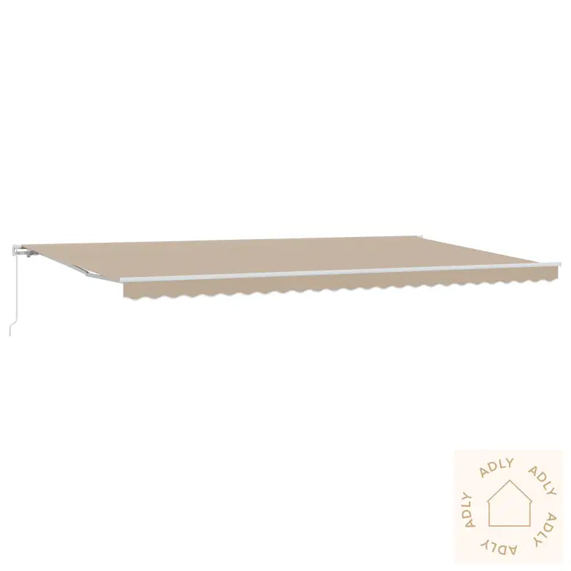 Manuell Uttrekkbar Markise Beige 600X300 Cm