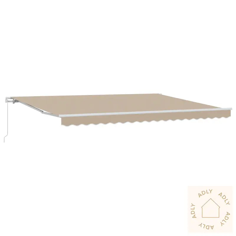 Manuell Uttrekkbar Markise Beige 450X300 Cm