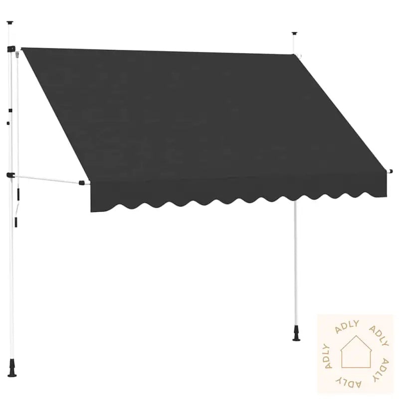 Manuell Uttrekkbar Markise 300 Cm Antrasitt