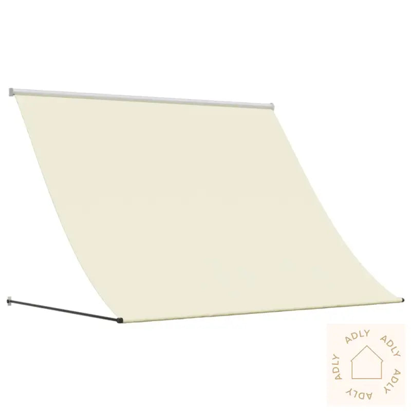 Uttrekkbar Markise Kremhvit 200X150 Cm Stoff Og Stål