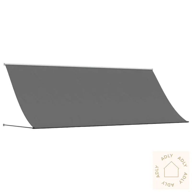 Uttrekkbar Markise Antrasitt 400X150 Cm Stoff Og Stål