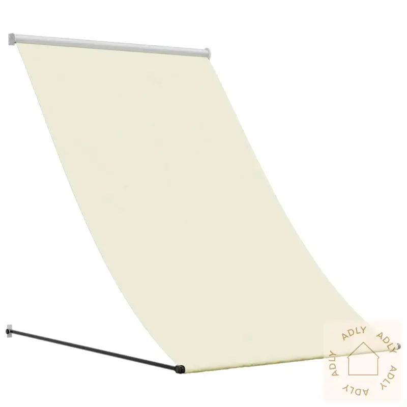 Uttrekkbar Markise Kremhvit 150X150 Cm Stoff Og Stål