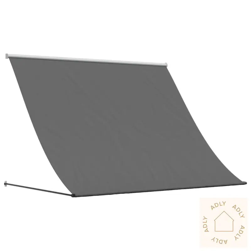 Uttrekkbar Markise Antrasitt 250X150 Cm Stoff Og Stål
