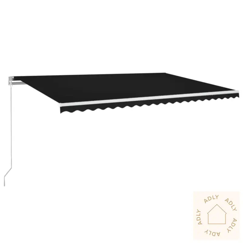 Manuell Uttrekkbar Markise 500X350 Cm Antrasitt