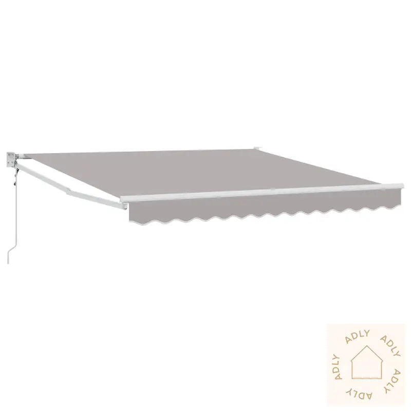 Automatisk Uttrekkbar Markise Lysegrå 300X250 Cm