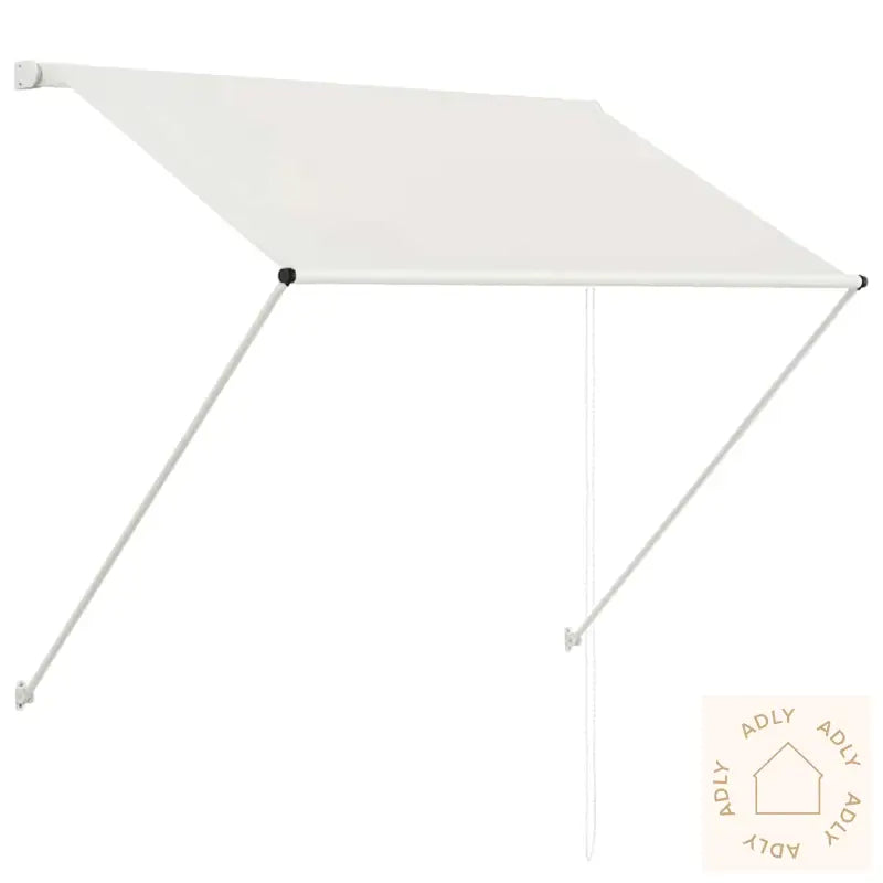 Uttrekkbar Markise 150X150 Cm Kremhvit