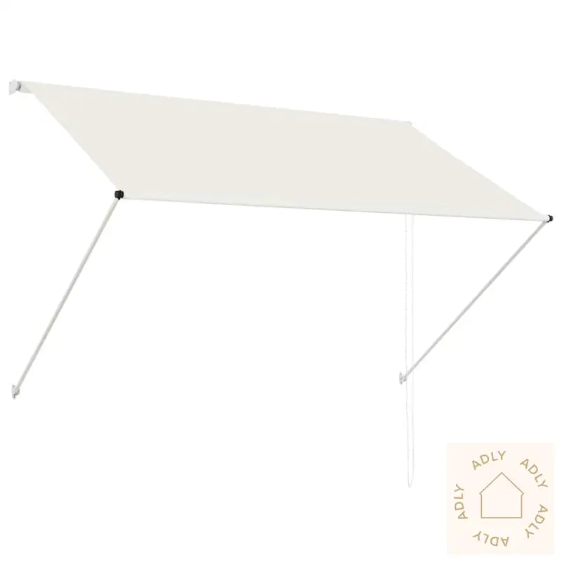Uttrekkbar Markise 200X150 Cm Kremhvit