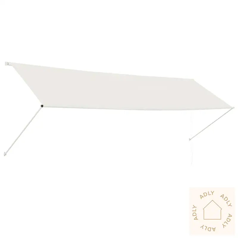 Uttrekkbar Markise 400X150 Cm Kremhvit
