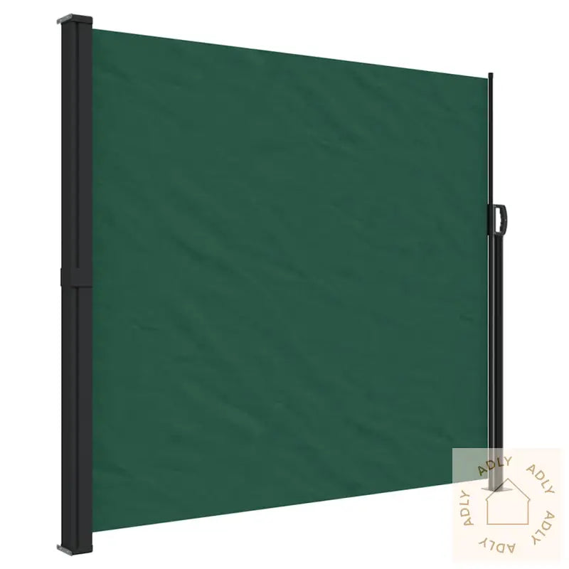 Uttrekkbar Sidemarkise Mørkegrønn 180X600 Cm