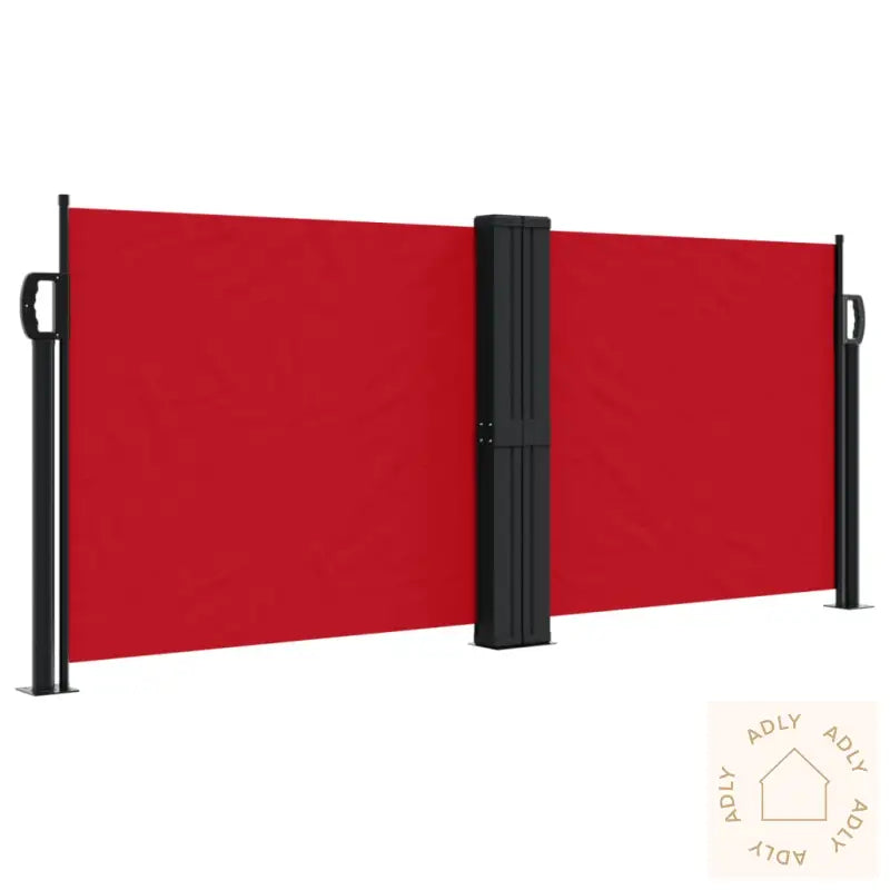 Uttrekkbar Sidemarkise 100X600 Cm Rød