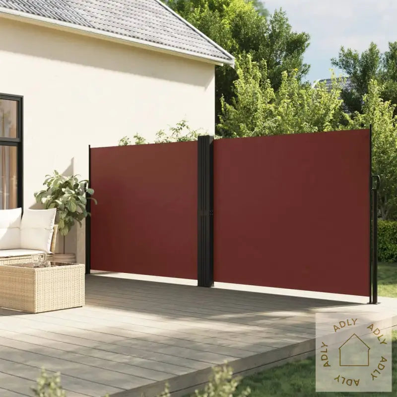 Uttrekkbar Sidemarkise 160X1200 Cm Brun