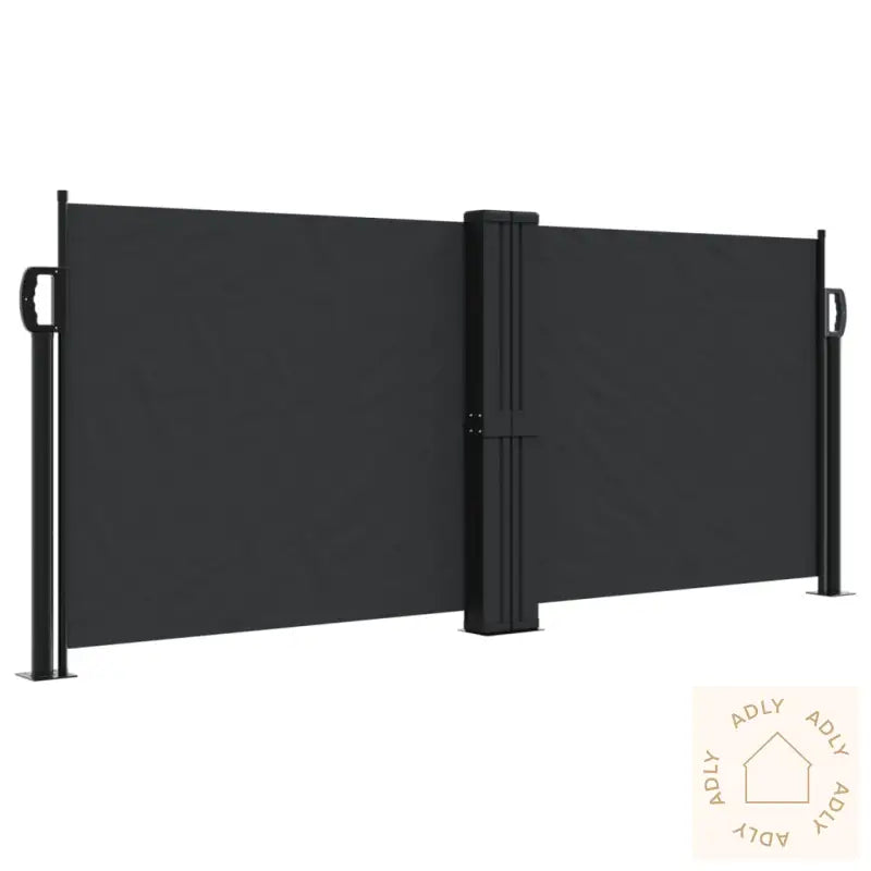 Uttrekkbar Sidemarkise 100X600 Cm Svart