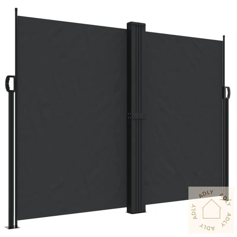 Uttrekkbar Sidemarkise 180X600 Cm Svart