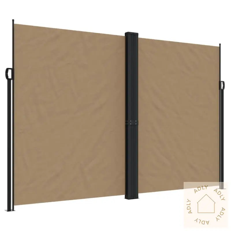 Uttrekkbar Sidemarkise Gråbrun 220X1000 Cm