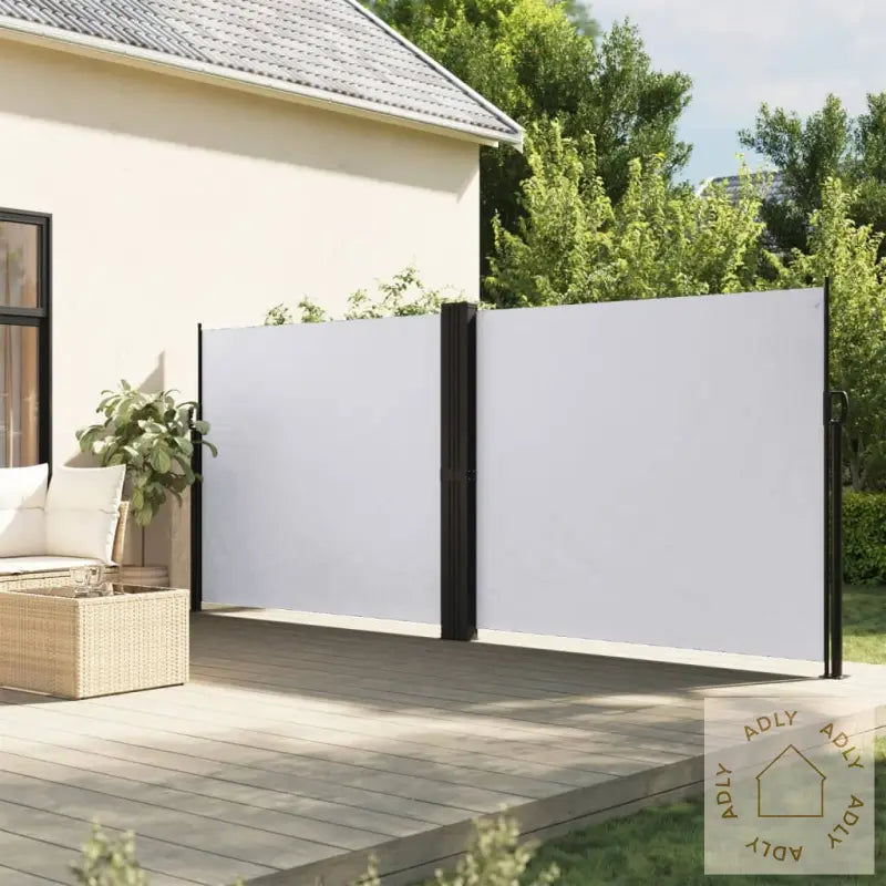 Uttrekkbar Sidemarkise 180X1200 Cm Hvit