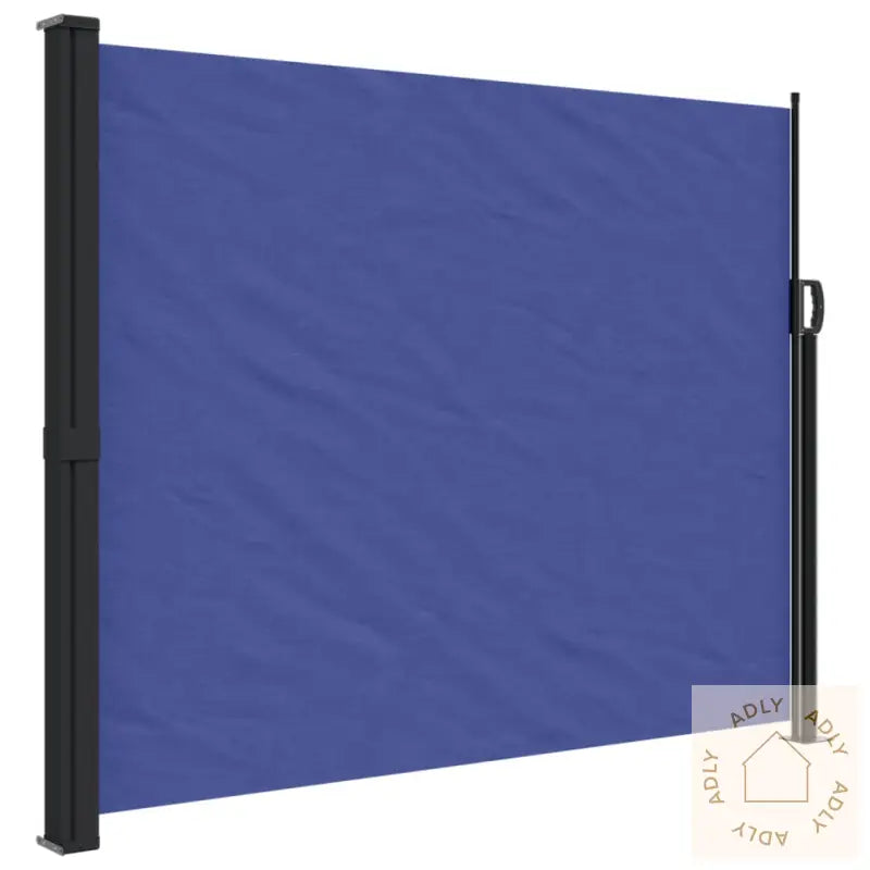 Uttrekkbar Sidemarkise 160X600 Cm Blå