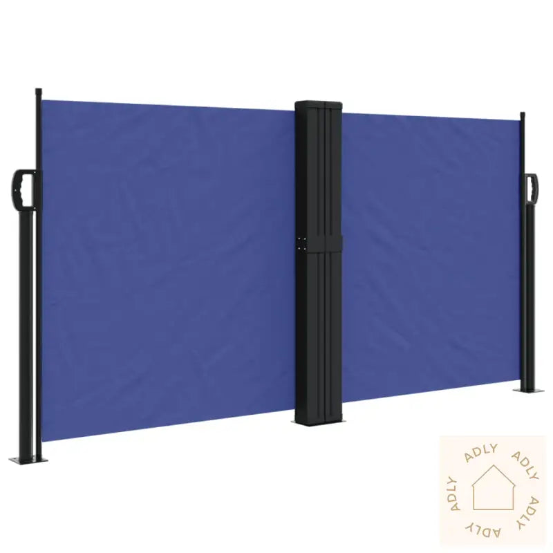 Uttrekkbar Sidemarkise Blå 120X1200 Cm