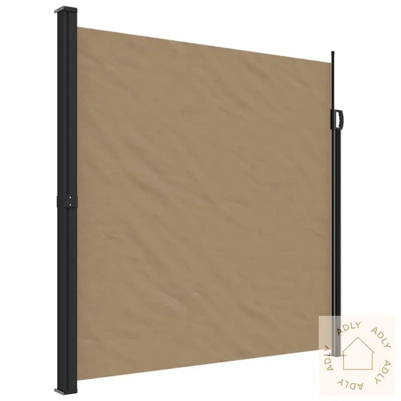 Uttrekkbar Sidemarkise Gråbrun 200X600 Cm