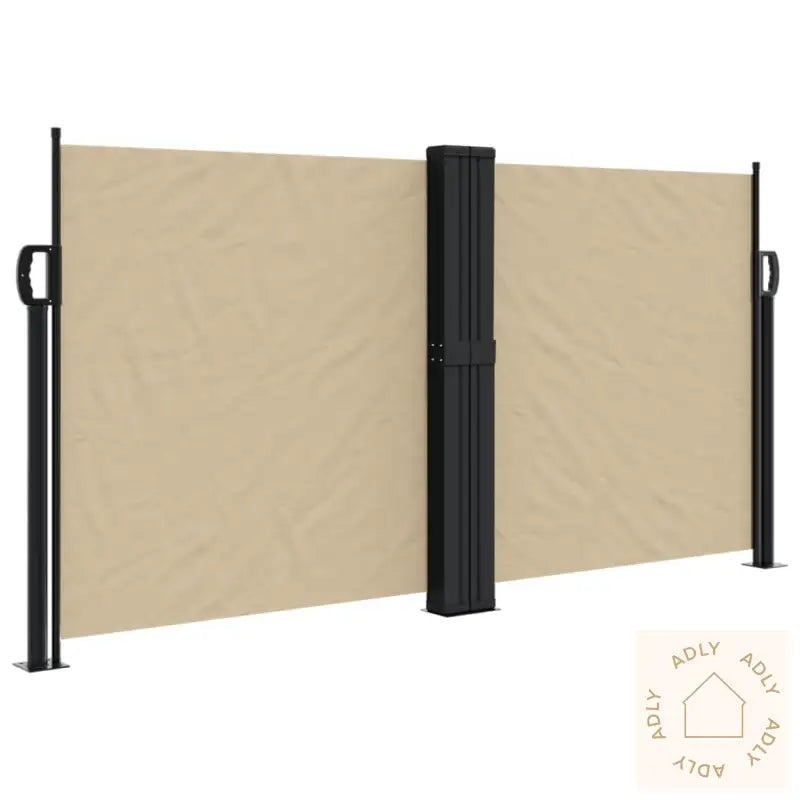 Uttrekkbar Sidemarkise Beige 120X1200 Cm