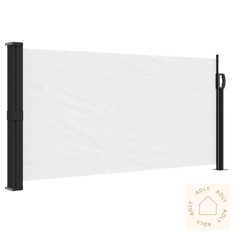 Uttrekkbar Sidemarkise Hvit 100X300 Cm