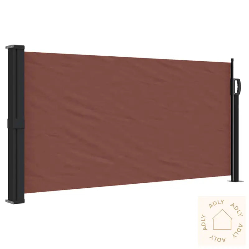 Uttrekkbar Sidemarkise Brun 100X500 Cm