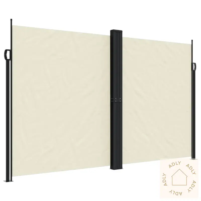 Uttrekkbar Sidemarkise 200X1000 Cm Kremhvit