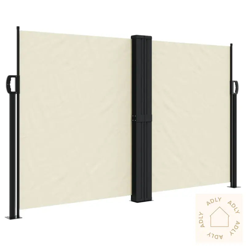 Uttrekkbar Sidemarkise Kremhvit 140X1200 Cm
