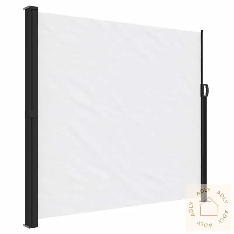 Uttrekkbar Sidemarkise Hvit 180X600 Cm