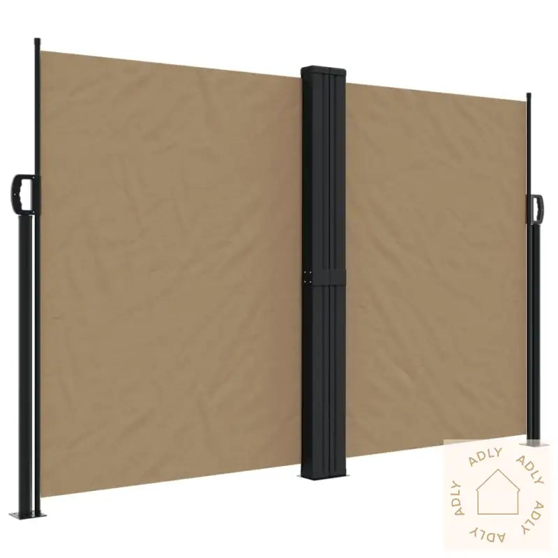 Uttrekkbar Sidemarkise Gråbrun 160X600 Cm