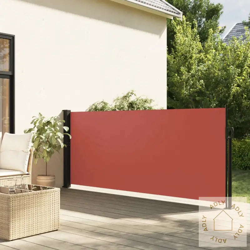 Uttrekkbar Sidemarkise Terrakotta 120X600 Cm