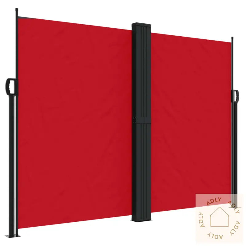 Uttrekkbar Sidemarkise 180X1000 Cm Rød