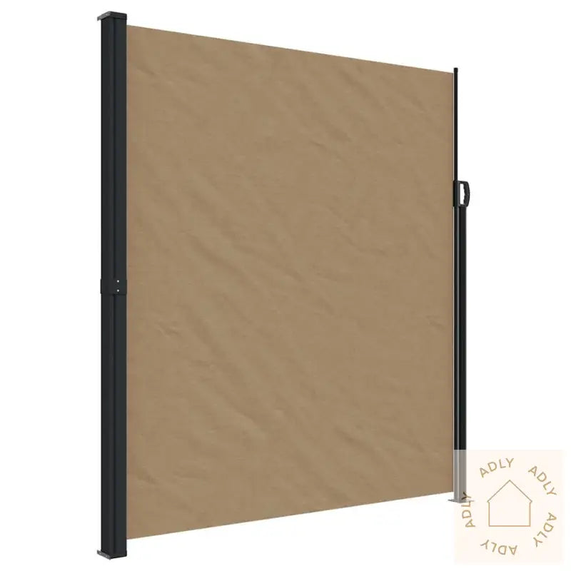 Uttrekkbar Sidemarkise Gråbrun 220X600 Cm