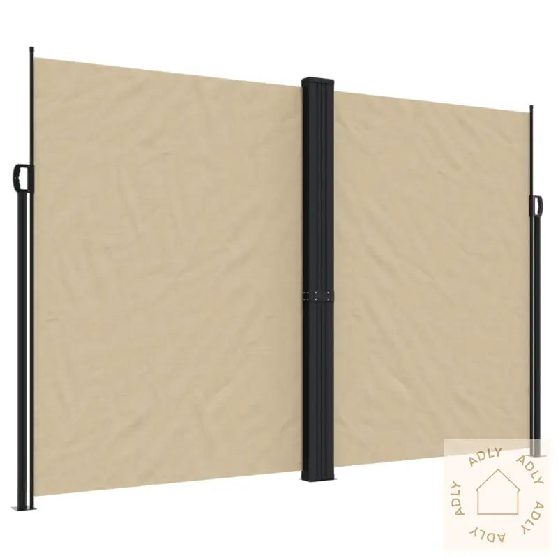 Uttrekkbar Sidemarkise Beige 220X1000 Cm