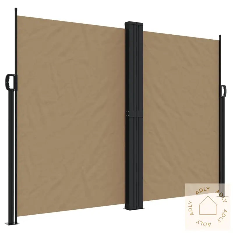 Uttrekkbar Sidemarkise 180X1200 Cm Gråbrun