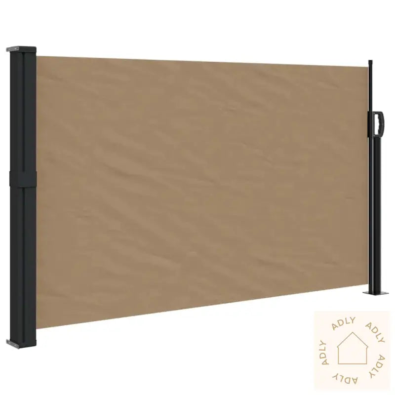 Uttrekkbar Sidemarkise Gråbrun 120X500 Cm